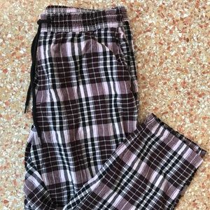 SOLD UO Purple Plaid Drawstring Pants